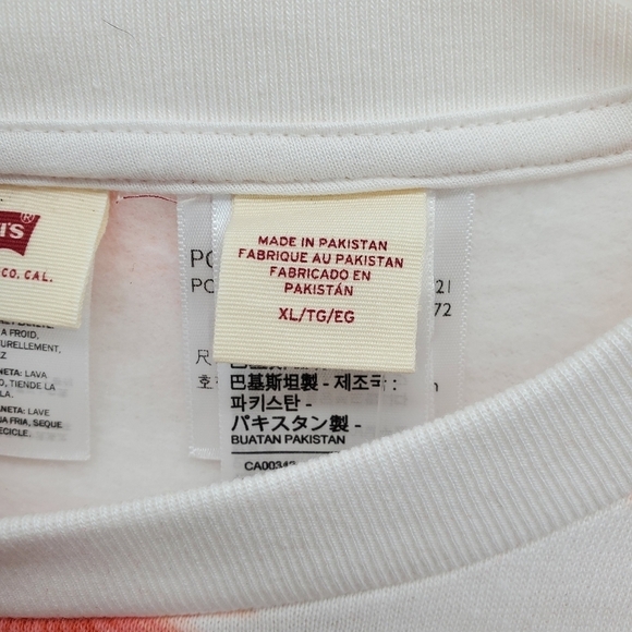 Levi's sport cinched hem line women's crop sweatshirt New with tags - Picture 5 of 14